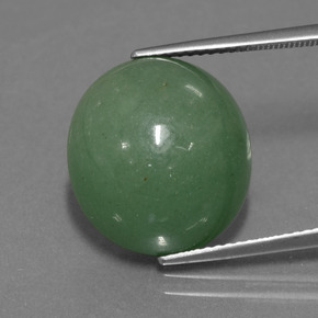 Avventurina naturale verde da 16,51 ct, taglio ovale, traslucido