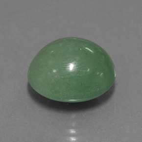 Avventurina naturale verde da 16,51 ct, taglio ovale, traslucido