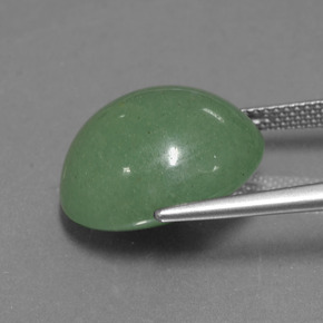Avventurina Verde naturale da 16.76 ct, Taglio ovale, Traslucido