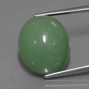 Avventurina Verde naturale da 18.83 ct, Taglio ovale, Traslucido