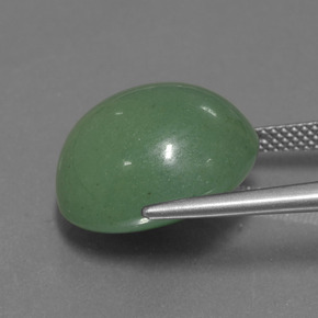 Avventurina Verde naturale da 18.83 ct, Taglio ovale, Traslucido