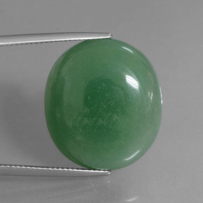 Avventurina Verde naturale da 27.84 ct, Taglio ovale, Traslucido