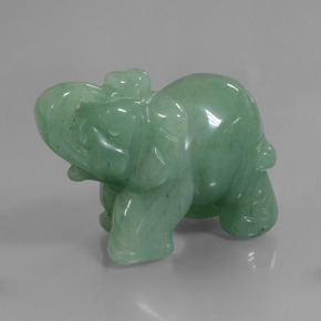 Avventurina naturale verde da 268,27 ct, forma fantasia, opaco