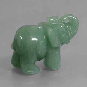 Avventurina naturale verde da 268,27 ct, forma fantasia, opaco