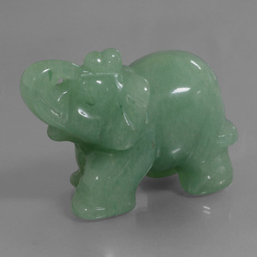 Avventurina naturale verde da 267,73 ct, forma fantasia, opaco