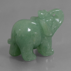 Avventurina naturale verde da 267,73 ct, forma fantasia, opaco