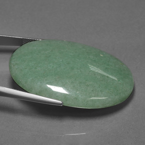 Avventurina Verde naturale da 88.68 ct, Taglio ovale, Opaco