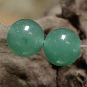 Avventurina naturale verde da 7,40 ct, sfera / palla, traslucido