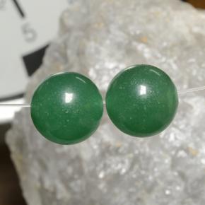 Avventurina naturale verde da 22,98 ct, sfera / palla, traslucido