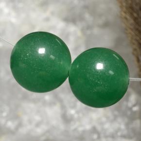 Gemme di avventurina verde naturale da 22,92 ct, sfera / palla, traslucido