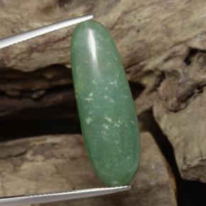 Avventurina naturale verde da 24,10 ct, taglio ovale, traslucido
