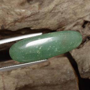 Avventurina naturale verde da 24,10 ct, taglio ovale, traslucido