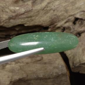 Avventurina naturale verde da 24,10 ct, taglio ovale, traslucido