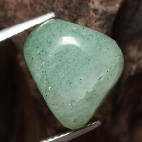 Avventurina naturale verde da 16,88 ct, forma fantasia, traslucido