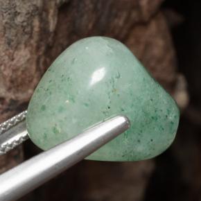 Avventurina naturale verde da 16,88 ct, forma fantasia, traslucido