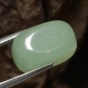 Avventurina naturale verde da 10,91 ct, forma fantasia, traslucido
