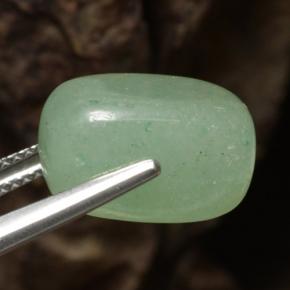 Avventurina naturale verde da 10,91 ct, forma fantasia, traslucido