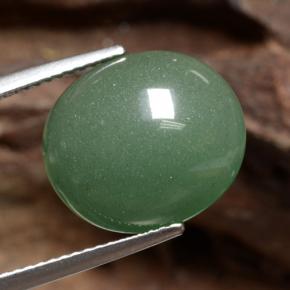 Avventurina Verde naturale da 8.82 ct, Taglio ovale, Traslucido