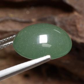 Avventurina Verde naturale da 8.82 ct, Taglio ovale, Traslucido