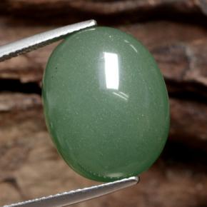 Avventurina Verde naturale da 17.30 ct, Taglio ovale, Traslucido