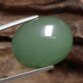 Avventurina Verde naturale da 17.30 ct, Taglio ovale, Traslucido