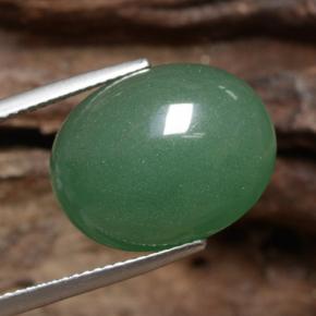 Avventurina Verde naturale da 17.51 ct, Taglio ovale, Traslucido