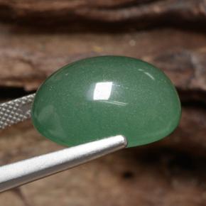 Avventurina Verde naturale da 17.51 ct, Taglio ovale, Traslucido