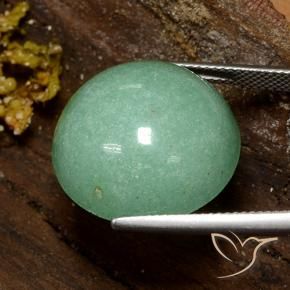 Avventurina Verde medio naturale da 25.73 ct, Rotondo, Opaco