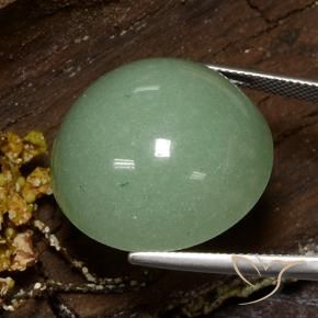 Avventurina Verde muschio caldo naturale da 48.14 ct, Rotondo, Opaco