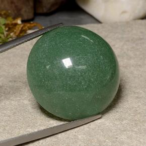 Avventurina naturale verde da 44,80 ct, taglio rotondo, traslucido