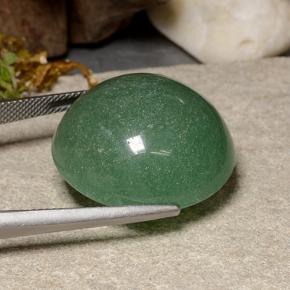 Avventurina naturale verde da 44,80 ct, taglio rotondo, traslucido