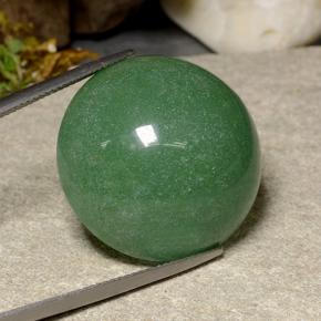 Avventurina naturale verde da 47,47 ct, taglio rotondo, traslucido