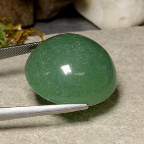 Avventurina naturale verde da 47,47 ct, taglio rotondo, traslucido