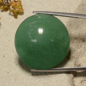 Avventurina naturale verde da 48,43 ct, taglio rotondo, traslucido