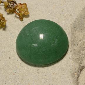 Avventurina naturale verde da 48,43 ct, taglio rotondo, traslucido