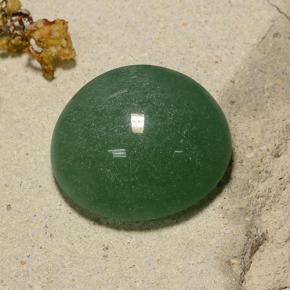 Avventurina naturale verde da 50,34 ct, taglio rotondo, traslucido