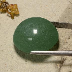 Avventurina naturale verde da 50,34 ct, taglio rotondo, traslucido