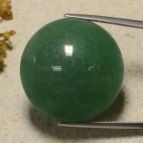 Avventurina naturale verde da 50,32 ct, taglio rotondo, traslucido