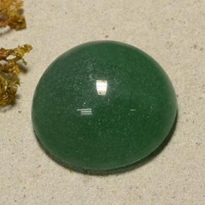 Avventurina naturale verde da 50,32 ct, taglio rotondo, traslucido
