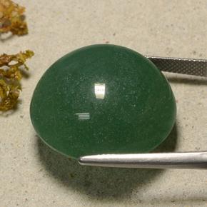 Avventurina naturale verde da 50,32 ct, taglio rotondo, traslucido