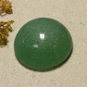 Avventurina naturale verde da 48,59 ct, taglio rotondo, traslucido