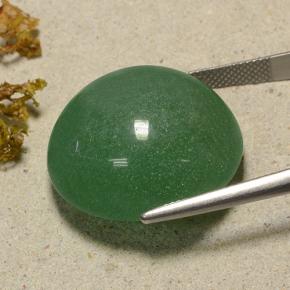 Avventurina naturale verde da 48,59 ct, taglio rotondo, traslucido
