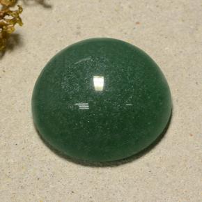Avventurina naturale verde da 50,64 ct, taglio rotondo, traslucido
