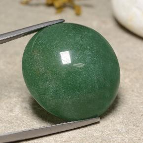 Avventurina Verde naturale da 48.62 ct, Taglio rotondo, Traslucido