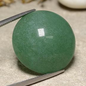 Avventurina naturale verde da 48,95 ct, taglio rotondo, traslucido