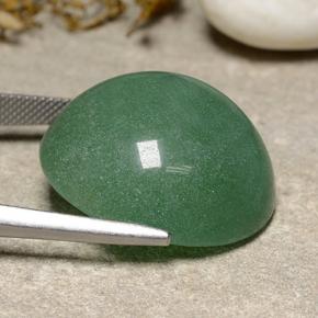 Avventurina naturale verde da 48,95 ct, taglio rotondo, traslucido