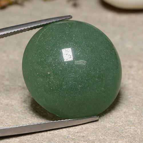 Avventurina Verde medio naturale da 43.20 ct, Taglio rotondo, Traslucido