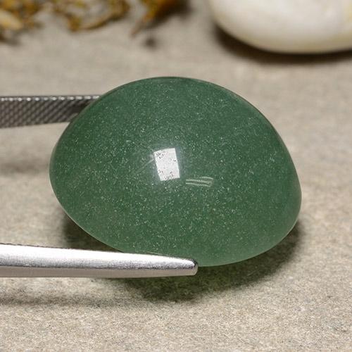 Avventurina Verde medio naturale da 43.20 ct, Taglio rotondo, Traslucido