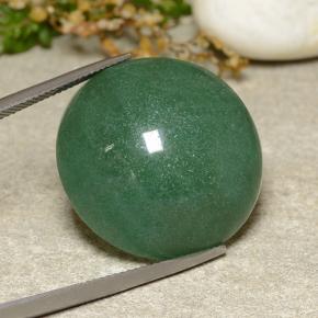 Avventurina naturale verde da 44,34 ct, taglio rotondo, traslucido