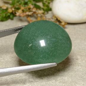 Avventurina naturale verde da 44,34 ct, taglio rotondo, traslucido